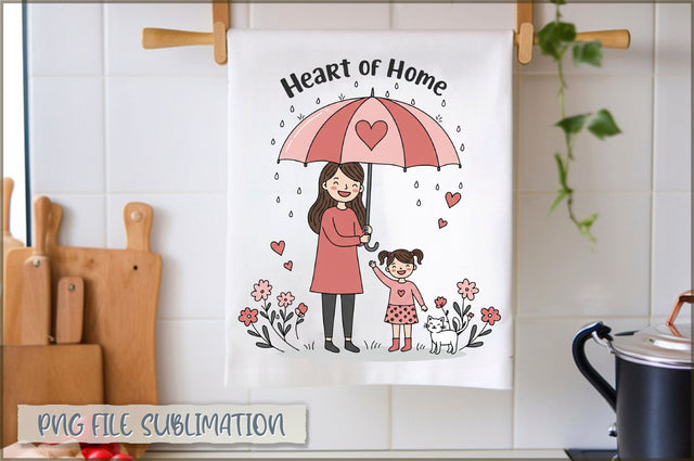 Heart of home Towel Sublimation Sublimation Shetara Begum 