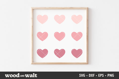 Heart Pattern SVG | Valentine's Day SVG SVG Wood And Walt 