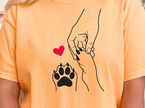 Heart Paw svg Bundle, Paw Print svg Bundle, Dog Paw svg, Custome Heart Paw svg, Dog Paw Cut File For Cricut svg, Paw svg SVG DesignDestine 