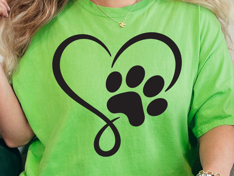 Heart Paw svg Bundle, Paw Print svg Bundle, Dog Paw svg, Custome Heart Paw svg, Dog Paw Cut File For Cricut svg, Paw svg SVG DesignDestine 