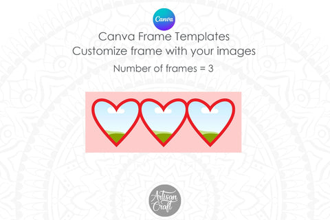 Heart Photo Mug | Canva Mug Template | Canva Frame Sublimation Artisan Craft SVG 