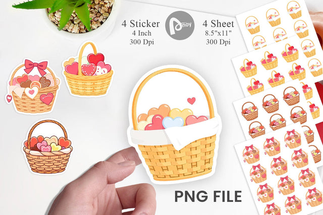 Heart Picnic Sticker Sublimation artnoy 