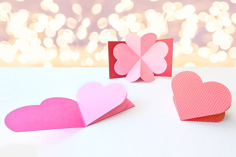 Heart Pop Up Card with 3 Cover Options SVG 3D Paper Risa Rocks It 