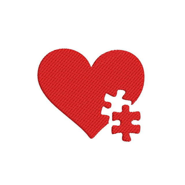Heart Puzzle Machine Embroidery Design, Love Embroidery File, 4 sizes, Instant Download Embroidery/Applique DESIGNS Nino Nadaraia 