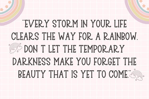 Heart Rainbow - Cute Handwritten Font Font Masyafi Studio 