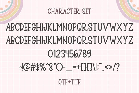 Heart Rainbow - Cute Handwritten Font Font Masyafi Studio 