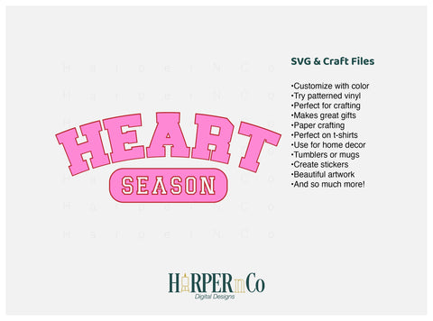 Heart Season Laser SVG EPS Cut File SVG HarperNCo 