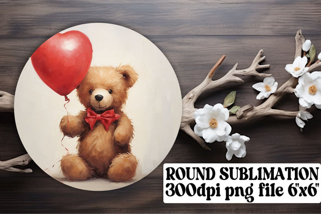 Heart-Shaped Balloons for Sublimation Circles Sublimation afrosvg 