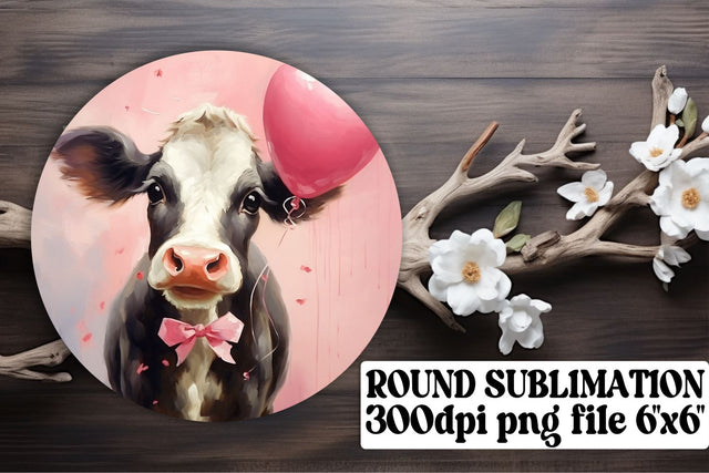 Heart-Shaped Balloons: Sublimation Circle Collection Sublimation afrosvg 