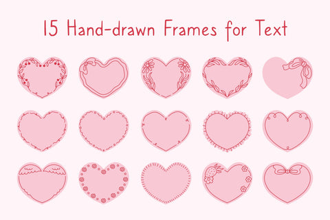 Heart Shaped Valentine Frames PNG Clipart Sublimation Rin Green 