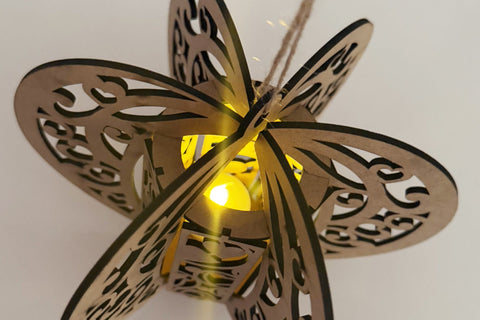 Heart Shaped Valentine's Day Lantern, Laser Cut Template SVG LaserCutano 