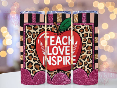 Heart & Soul Educator Tumbler Wrap, Educator Love Design, Teacher Motivation Art, Classroom Inspiration Gift, Teaching Heart Present, Education Quote Gift, Teacher Spirit Tumbler Sublimation SvggirlplusArt 