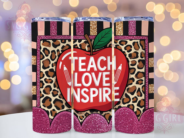 Heart & Soul Educator Tumbler Wrap, Educator Love Design, Teacher Motivation Art, Classroom Inspiration Gift, Teaching Heart Present, Education Quote Gift, Teacher Spirit Tumbler Sublimation SvggirlplusArt 