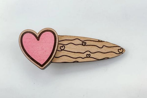 Heart Stripe Hair Clip Bundle Laser SVG File SVG Crafting With Brenna 