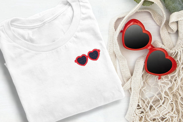 Heart Sunglasses Mini Embroidery Embroidery/Applique DESIGNS Risa Rocks It 