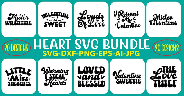 Heart SVG Bundle SVG Syaman 