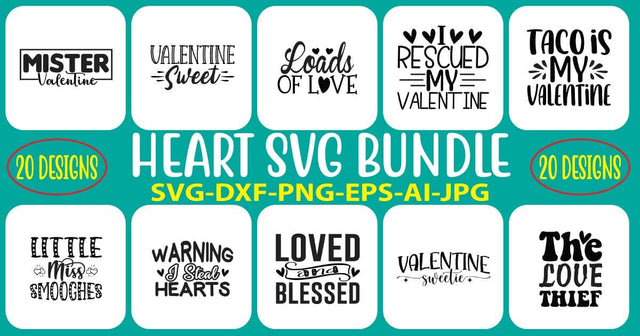 Heart SVG Bundle SVG Syaman 