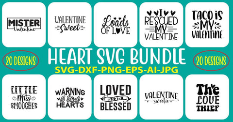 Heart SVG Bundle SVG Syaman 