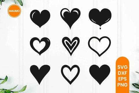 Heart svg clipart bundle SVG Maumo Designs 
