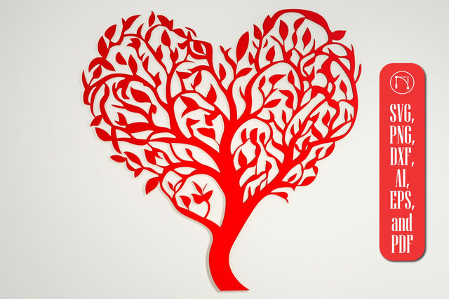 Heart tree Paper cut SVG cut file SVG MD JOYNAL ABDIN 