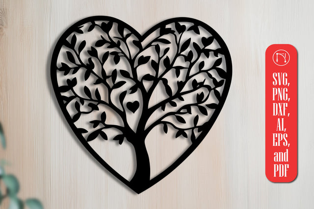 Heart tree Paper cut SVG cut file SVG MD JOYNAL ABDIN 