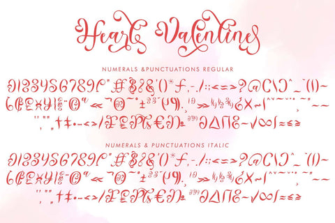Heart Valentine Font Prasetya Letter 