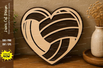Heart Wave Design laser cut svg File SVG Regulrcrative 