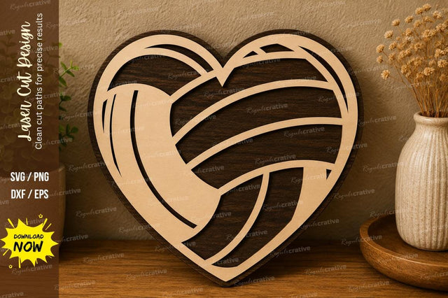 Heart Wave Design laser cut svg File SVG Regulrcrative 