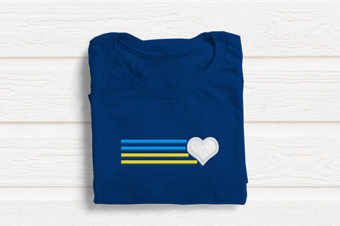 Heart with 4 Lines Applique Embroidery Embroidery/Applique DESIGNS Designed by Geeks 