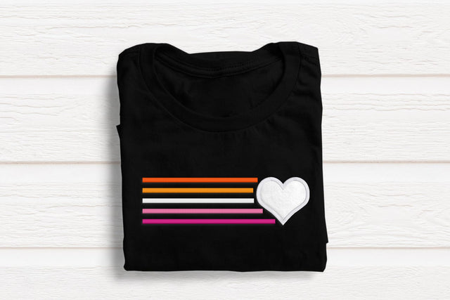 Heart with 5 Lines Applique Embroidery Embroidery/Applique DESIGNS Designed by Geeks 