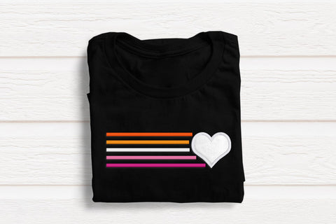 Heart with 5 Lines Applique Embroidery Embroidery/Applique DESIGNS Designed by Geeks 