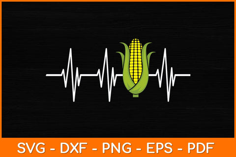 Heartbeat Corn Lover Svg Design SVG artprintfile 