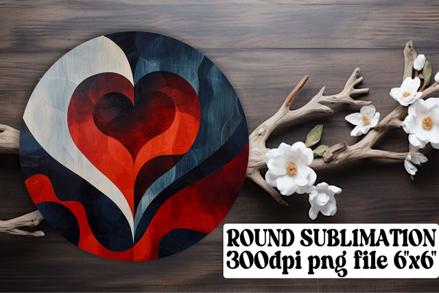 Heartfelt Circle Ornaments - Sublimation Elegance Sublimation afrosvg 