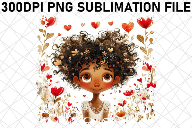 Heartfelt Cupid's Charm: Watercolor Sublimation Sublimation afrosvg 