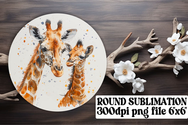 Heartfelt Mother & Baby Sublimation Set - Round, Circle, Keychain, Coaster Sublimation afrosvg 