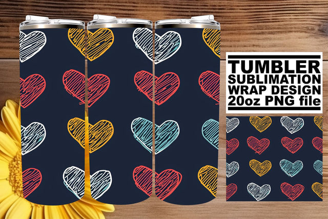 Heartfelt Tumbler Artwork Sublimation afrosvg 