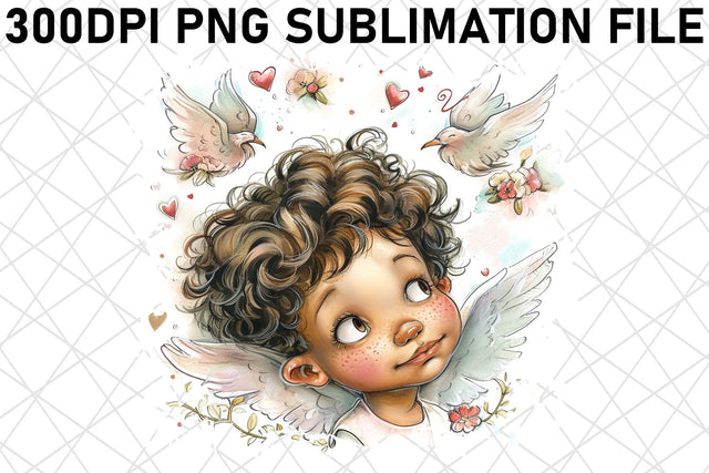 Heartfelt Valentine's Dreamscape: Sublimation Design Sublimation afrosvg 