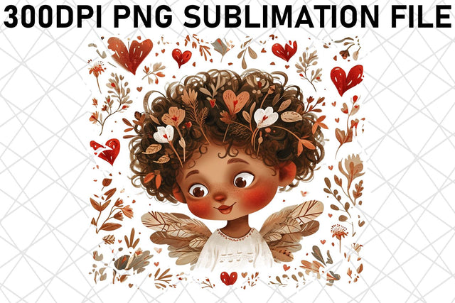 Heartfelt Valentine's Embrace: Sublimation Design Sublimation afrosvg 