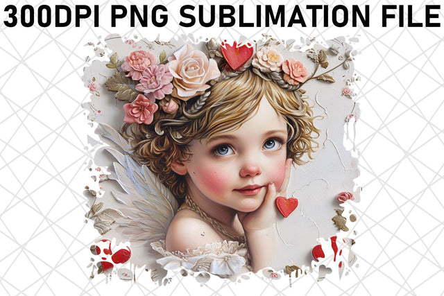 Heartfelt Valentine's Symphony: Sublimation Design Sublimation afrosvg 