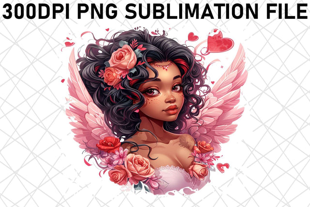 Heartfelt Valentine's Wonderland: Sublimation Design Sublimation afrosvg 