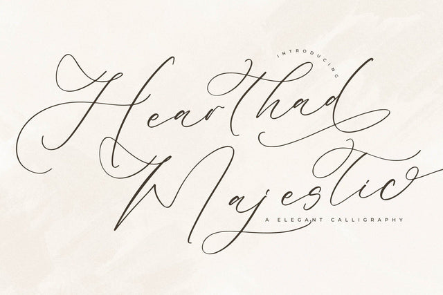 Hearthad Majestic - Elegant Calligraphy Font Storytype Studio 