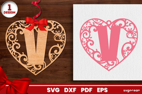 Hearts Alphabet Gift Tags SVG SvgOcean 