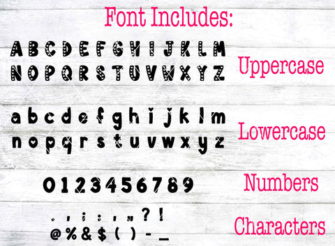Hearts Font SVG Sassy Vector Girl 