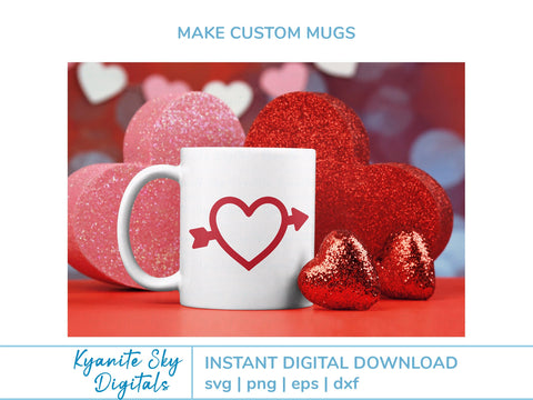 Hearts Outline SVG Bundle Love Hugs and Kisses Valentine Shapes SVG Kyanite Sky Digitals 