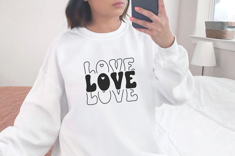 Hearts Stacked Valentine Font Font Blush Font Co. 