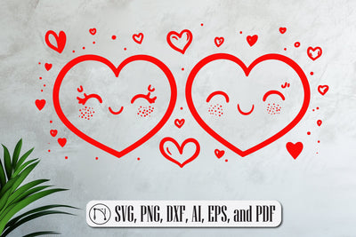 Hearts Valentines SVG Cut File SVG MD JOYNAL ABDIN 