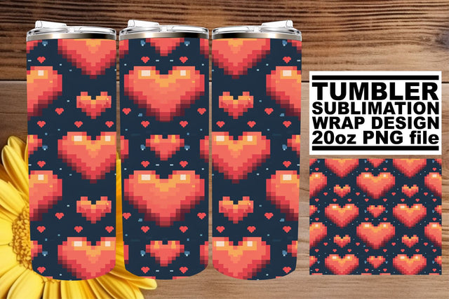 Heart's Watercolor Inspiration - Tumbler Artistry Sublimation afrosvg 