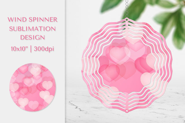 Hearts Wind Spinner Sublimation. Valentines Design PNG 014 Sublimation LaBelezoka 