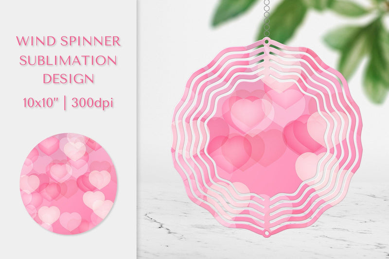 Hearts Wind Spinner Sublimation. Valentines Design PNG 014 Sublimation LaBelezoka 