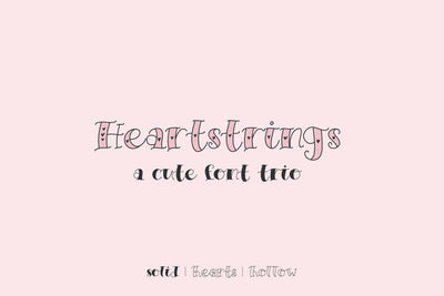 Heartstrings Serif Trio Font Beck McCormick 